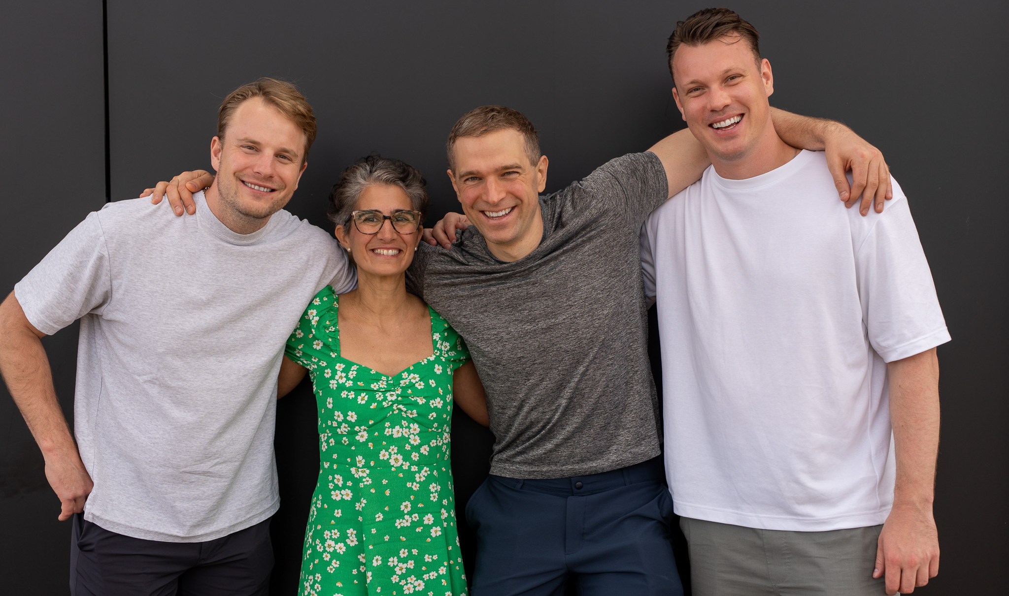 Steffen Tjerrild, left, Lourdes Agapito, Matthias Niessner and Victor Riparbelli are the co-founders of Synthesia